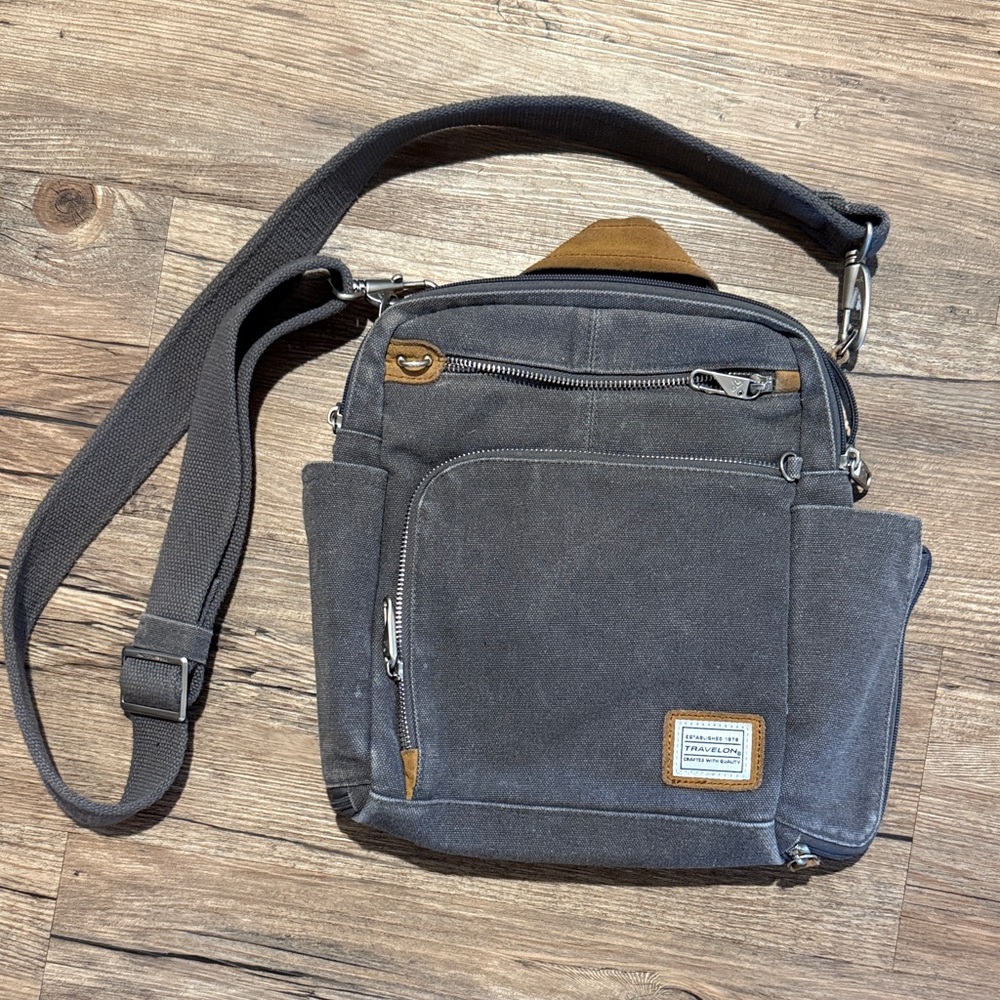 Travelon Charcoal Crossbody Bag